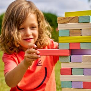Kämpa Jenga  i trä-9