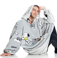 KANGURONE SNOOPY Hoodie Pläd för vuxna