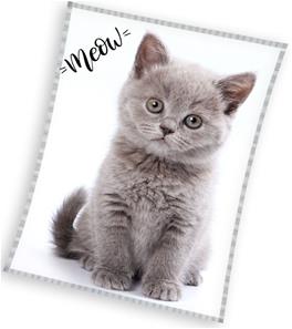 Katter Meow Fleecefilt- 150 x 200 cm