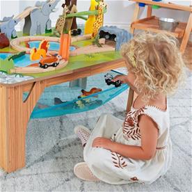 Kidkraft  Adventure Tracks Saferi Tåg lekbord m. tillbehör-5