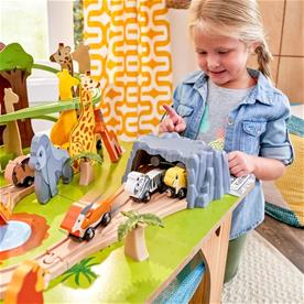 Kidkraft  Adventure Tracks Saferi Tåg lekbord m. tillbehör-8