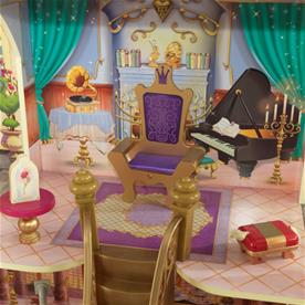 KidKraft Disney Prinsessa Belle Dockhus m/möbler-7