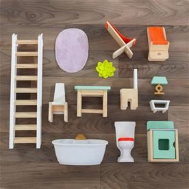 KidKraft Marlow Trä Dockhus m/möbler-4