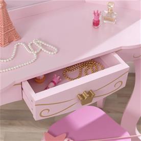 Kidkraft Prinsess Sminkbord och pall-2