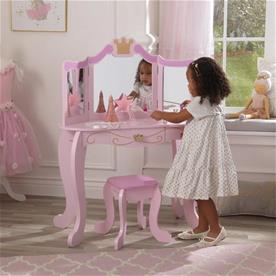 Kidkraft Prinsess Sminkbord och pall-8