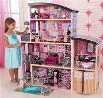 KidKraft Sparkle Mansion Trä Dockhus m/möbler