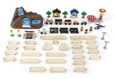 Kidkraft Trä Berg Tågbana m/tillbehör-3