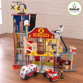 Kidkraft Trä Deluxe Brandstation-2
