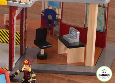 Kidkraft Trä Deluxe Brandstation-3