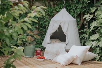 KREA Hangout Deluxe Tent - Hängande lektält med LED-lampa-2