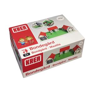 Krea trä bondgård med 3 flyglar-4