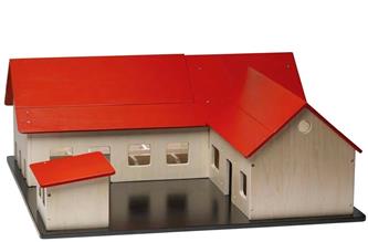 Krea trä bondgård stor