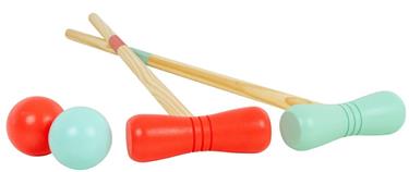 Krocket Set i Trä Familje trädgårdsspel-6