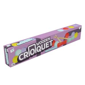 Krocket Set i Trä Familje trädgårdsspel-9