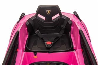 Lamborghini Sian elbil till barn 12v m/4xmotor, Gummihjul, 2.4G Pink-6