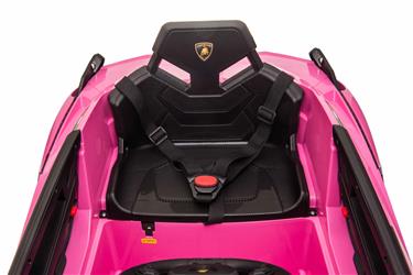 Lamborghini Sian elbil till barn 12v m/4xmotor, Gummihjul, 2.4G Pink-6