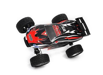 Land Monster 1:24 Radiostyrd Truggy 2.4G Röd-4