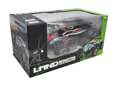 Land Monster 1:24 Radiostyrd Truggy 2.4G Röd-6