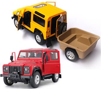 Land Rover Defender Radiostyrd Bil m/trailer 1:14