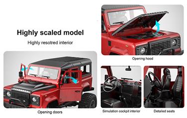 Land Rover fjärrstyrd Defender Truck 1:14-2