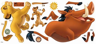 Lejonkungen Gigant wallsticker-4