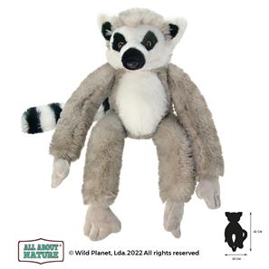 Lemur plysch Gosedjur 20x42 cm - All About Nature-2