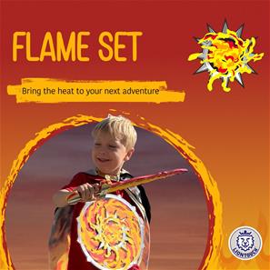 Liontouch Flame Fantasy-set med svärd och sköld-5