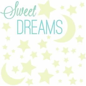 Lyser i mörkret ''Sweet Dreams'' wallstickers-3