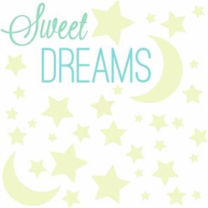 Lyser i mörkret ''Sweet Dreams'' wallstickers-3