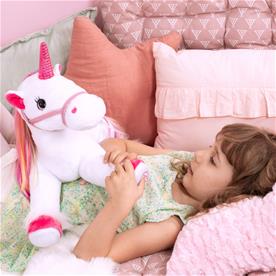 Magisk Unicorn enhörning nallebjörn och ljud och ljus-3