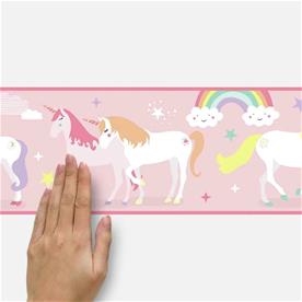 Magiska Enhörningar / Magical Unicorn Border Wallsticker 22,86 x 457.2 cm-4