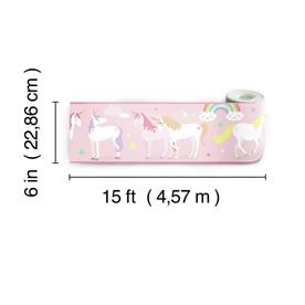 Magiska Enhörningar / Magical Unicorn Border Wallsticker 22,86 x 457.2 cm-5