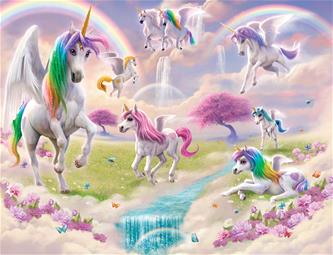 Magiska Enhörningar / Magical Unicorns tapet 243 x 305 cm-2