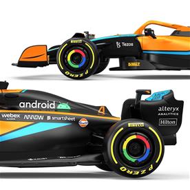 McLaren F1 MCL36 Radiostyrd Bil 1:18, 2.4G-3