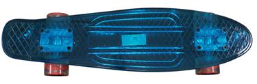 MCU-Sport Blå Transparent LED Skateboard m/LED LJUS + ABEC7-3