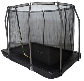 MCU-Sport Inground Nedgrävd Studsmatta 213 x 153 cm + Skyddsnät-2