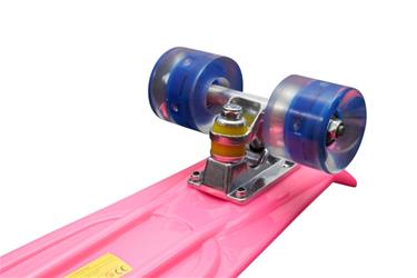 MCU-Sport Pink LED Skateboard m/LED Ljus + ABEC7-4