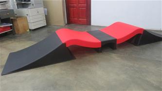 MCU-Sport Skate Double Wave Ramp Set 330 x 71 x 34,5 cm-8