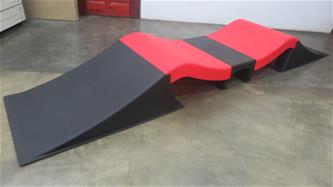 MCU-Sport Skate Double Wave Ramp Set 330 x 71 x 34,5 cm-9