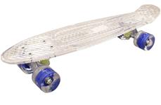 MCU-Sport Vit Transparent LED Skateboard m/LED Ljus + ABEC7