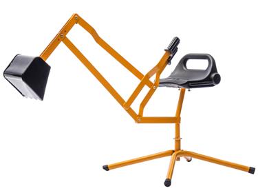 MegaLeg Grävskopa HQ i Metall för barn och sandlåda, Orange