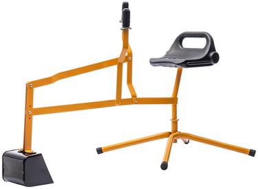 MegaLeg Grävskopa HQ i Metall för barn och sandlåda, Orange-2