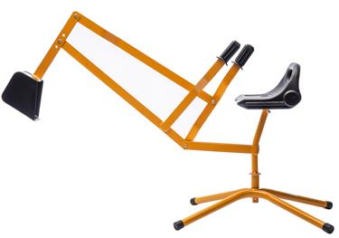MegaLeg Grävskopa HQ i Metall för barn och sandlåda, Orange-3