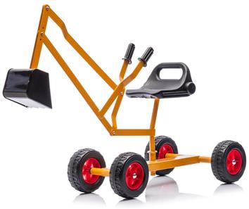 MegaLeg Metall Grävskopa HQ3 med hjul för barn, Orange