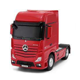 Mercedes-Benz Actros Radiostyrd Lastbil + Mercedes AMG GT Bil 2.4G Röd-4