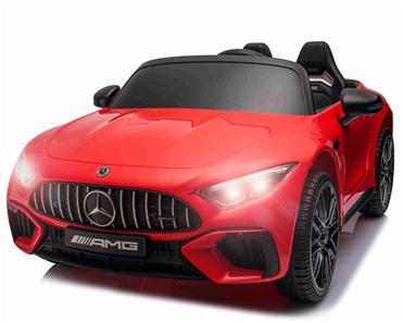 Mercedes-Benz AMG SL63 Elbil för barn med 4 x Motor, 2,4G RC, gummihjul Röd