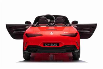 Mercedes-Benz AMG SL63 Elbil för barn med 4 x Motor, 2,4G RC, gummihjul Röd-10