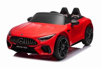 Mercedes-Benz AMG SL63 Elbil för barn med 4 x Motor, 2,4G RC, gummihjul Röd-11