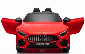 Mercedes-Benz AMG SL63 Elbil för barn med 4 x Motor, 2,4G RC, gummihjul Röd-2