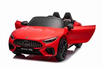 Mercedes-Benz AMG SL63 Elbil för barn med 4 x Motor, 2,4G RC, gummihjul Röd-5